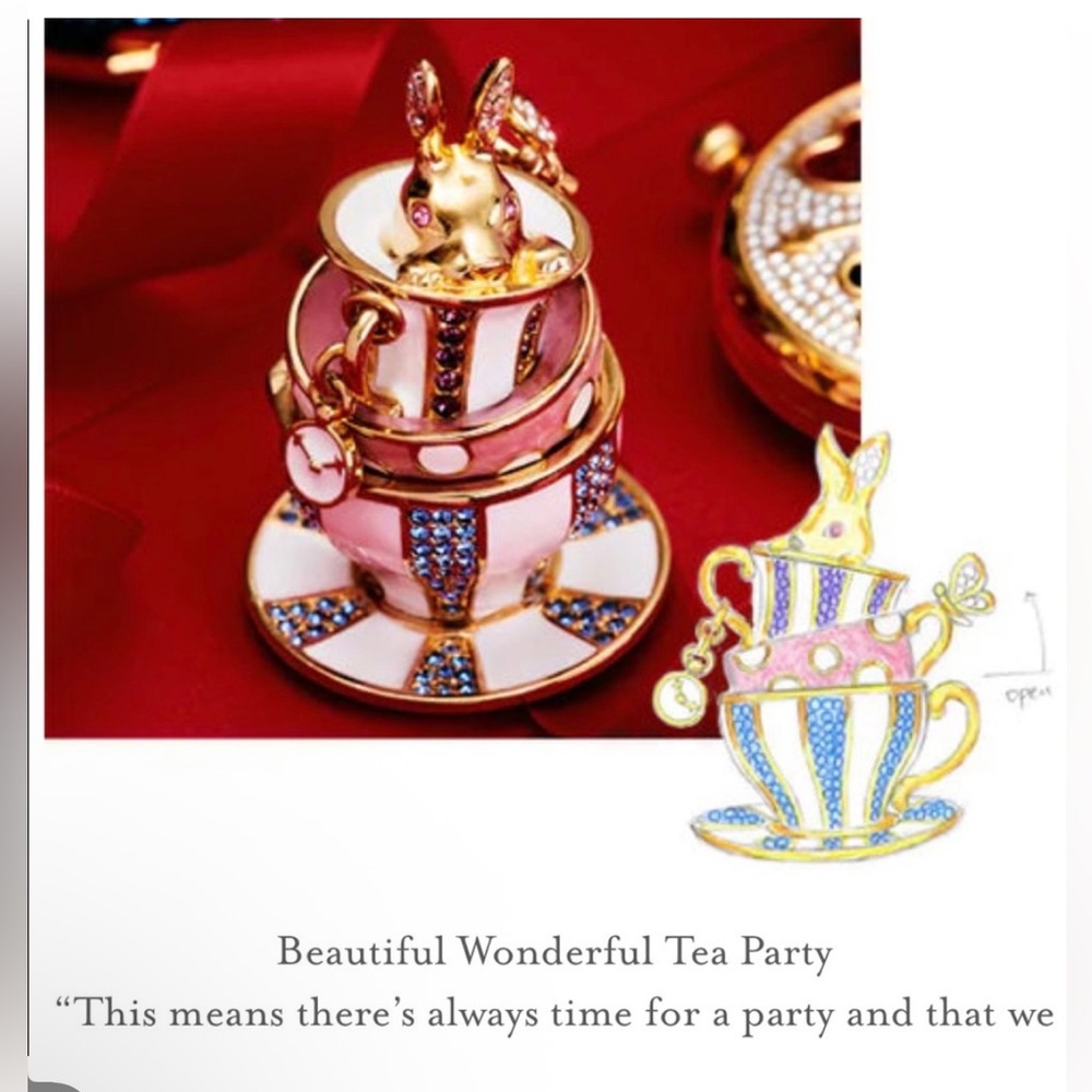 Estée Lauder BEAUTIFUL NWT Wonderland Tea Party Perfume Compact Solid Perfume 💕 - Picture 8 of 10